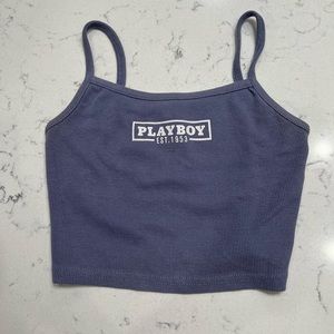 Pacsun navy play boy tank